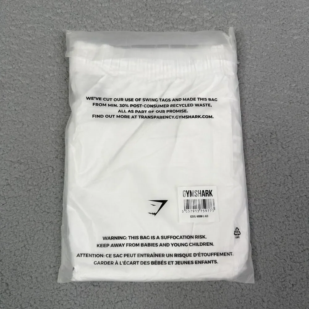 Gymshark Shorts Mens Large White Slim Arrival 7